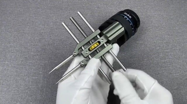 Universal Camera Lens Repair Tool Kit, Adjustable Spanner Wrench Filter Ring Removal Tool with Pointed & Flat Screwdriver Tips Stainless Steel