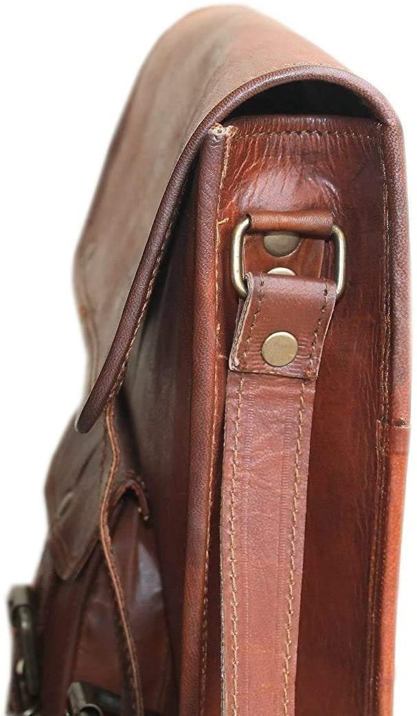 [Australia - AusPower] - Vintage Tablet Genuine Vintage Leather ipad/tab/Kindle Satchel Crossbody Shoulder Bag 11 Inch 