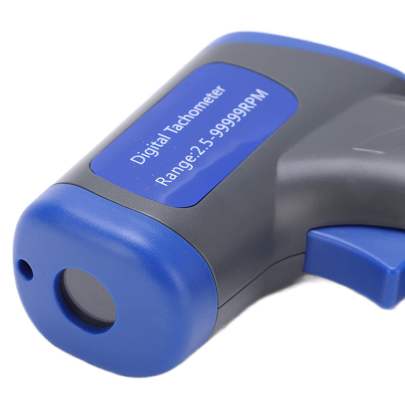 [Australia - AusPower] - Industrial Tachometers Gauge, Digital Photoelectric RPM Meter, Non Contact RPM Gun Tachometer Portable Motor Speed Gauge Gun Compact Photo Tachometer with LCD Digital Display, Wide Measurement Range 