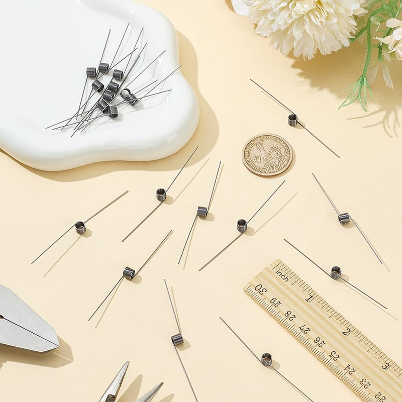 [Australia - AusPower] - PLIGREAT 20 Pcs 180 Degree Small Springs, Stainless Steel Torsion Springs OD 5mm Mechanical Torsion Spring for Shop Store Home Repairs Tools Maintenance DIY Projects 