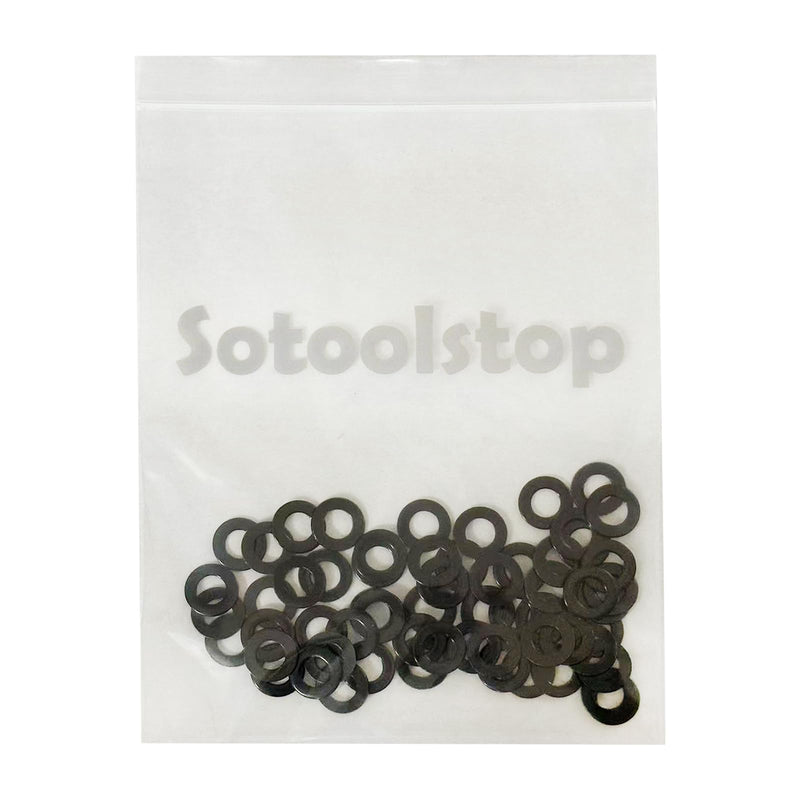 [Australia - AusPower] - M6 Black Flat Washer Stainless Steel, Stainless Flat Washers Black 18-8(304), Pack of 100 M6 Black Stainless 