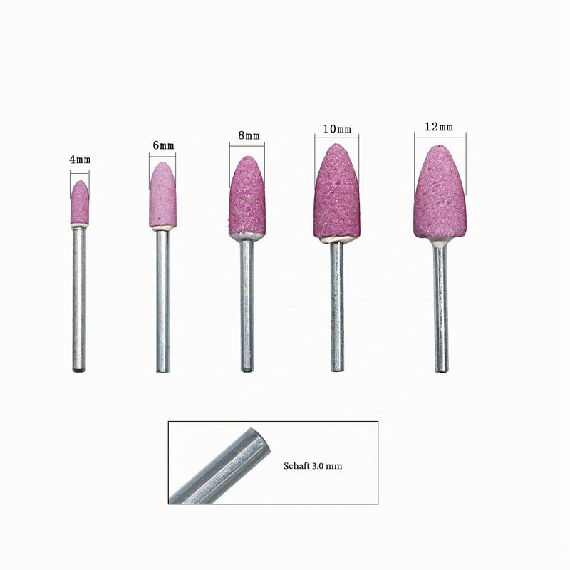 Sharpening Stone Bits Grinding Wheels Dremel Accessories Wood Carving Engraving Set 3mm Mandrel 20pcs Rose