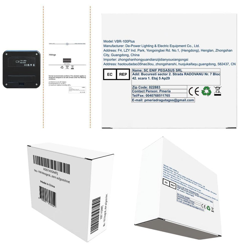 VBR-100 Quantum PAR Meter 6000 µmol/(m²·s), RGB PAR Breakdown, PPFD Distribution Mapping, Free App via Bluetooth, Sensor Name (VBR-100 Plus), No Spectrum Selection