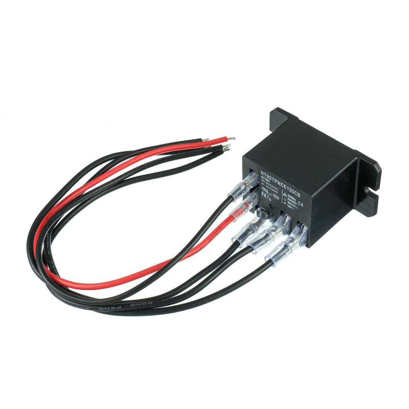 [Australia - AusPower] - NT90-AC120V-10X Power Relay AC 120V Coil 120 VAC 30A SPDT(1NO 1NC) with Flange Mounting and 10 Quick Connect Terminals Wires Mini Relay(Pack of 2pcs) 