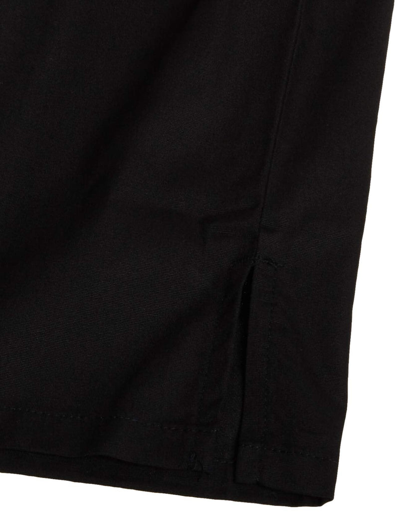 [Australia - AusPower] - Dickies EDS Signature Scrubs for Women and Scrubs for Men, Unisex One Pocket V-Neck Top in Soft Brushed Poplin 83706 Large Black 