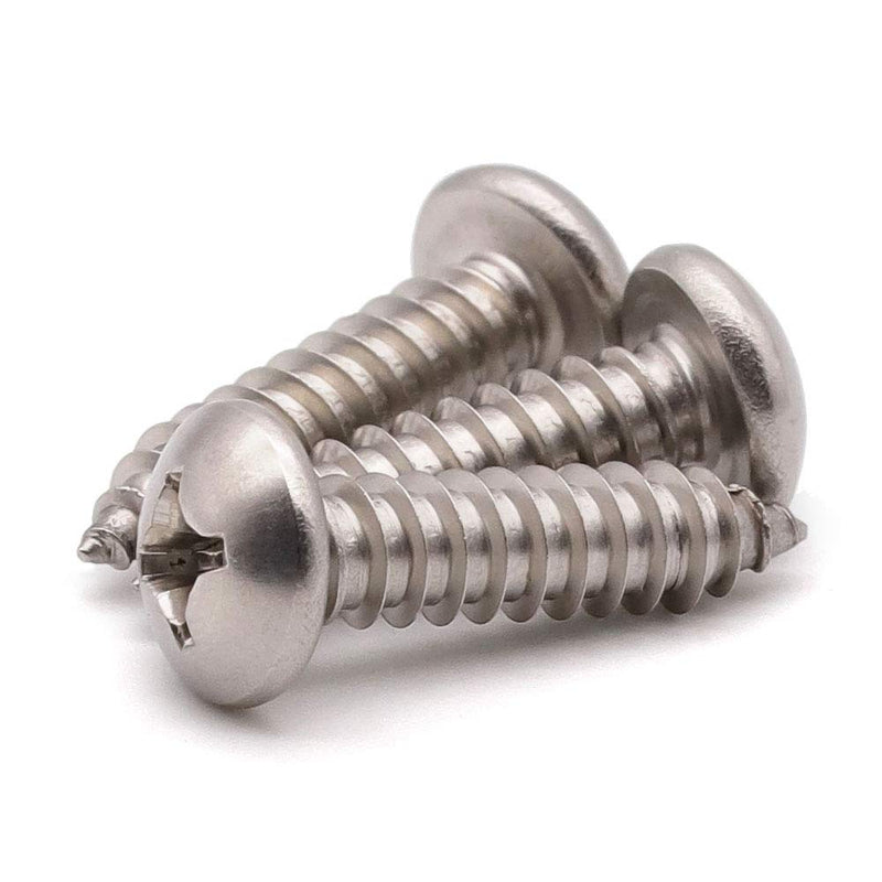 [Australia - AusPower] - #8 x 1" (100 Pack) Stainless Steel Phillips Pan Head Wood Screws, Stainless Steel 304 (18-8), Pan Head Sheet Metal Screws Self Tapping Screws #8 x 1" 100 