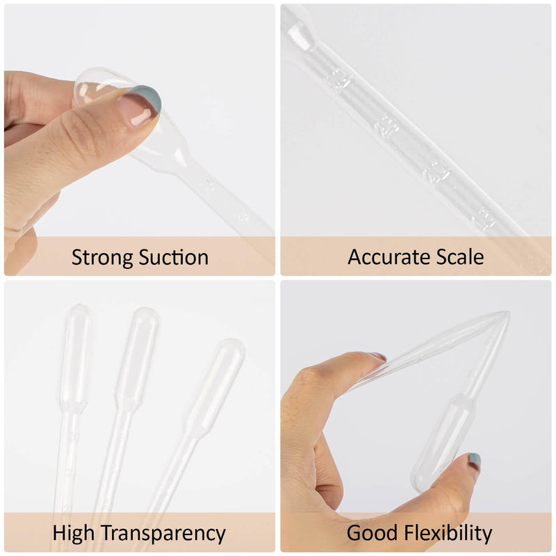 [Australia - AusPower] - Disposable Pipettes Dropper 50pcs - 3ml Plastic Pipettes Droppers Pippettes Pippets Water Dropper Mini Transfer Pipettes Droppers for Ersessential Oils Pipets Small Measuring Liquid Dropper 