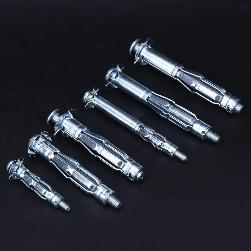 [Australia - AusPower] - Walfront 42PCS M4~M6 Stainless Steel External Hex Expansion Bolt Plasterboard Screw Combination Kit Hand Tool Accessory for Industry, Expansion Series 