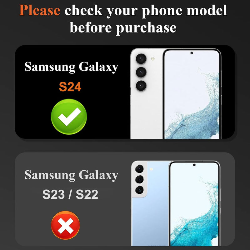 [Australia - AusPower] - DEERLAMN (3-Packs for Samsung Galaxy S24 Camera Lens Protector(6.2 Inch),9H Hardness Anti Scratch Easy Installation Tempered Glass - Black 