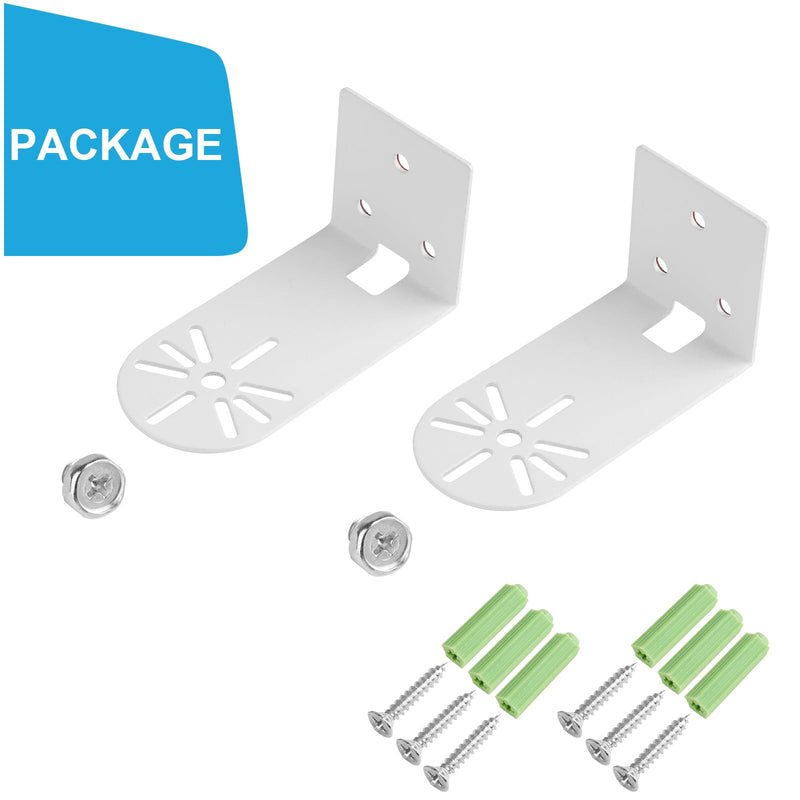 [Australia - AusPower] - 2Pack Adhesive Metal Wall Mount Bracket Compatible with Wyze Cam Pan V3/V2, VHB Stick On,No Drilling Mounting Bracket for Wyze Get The Best View,Two Ways Installation 