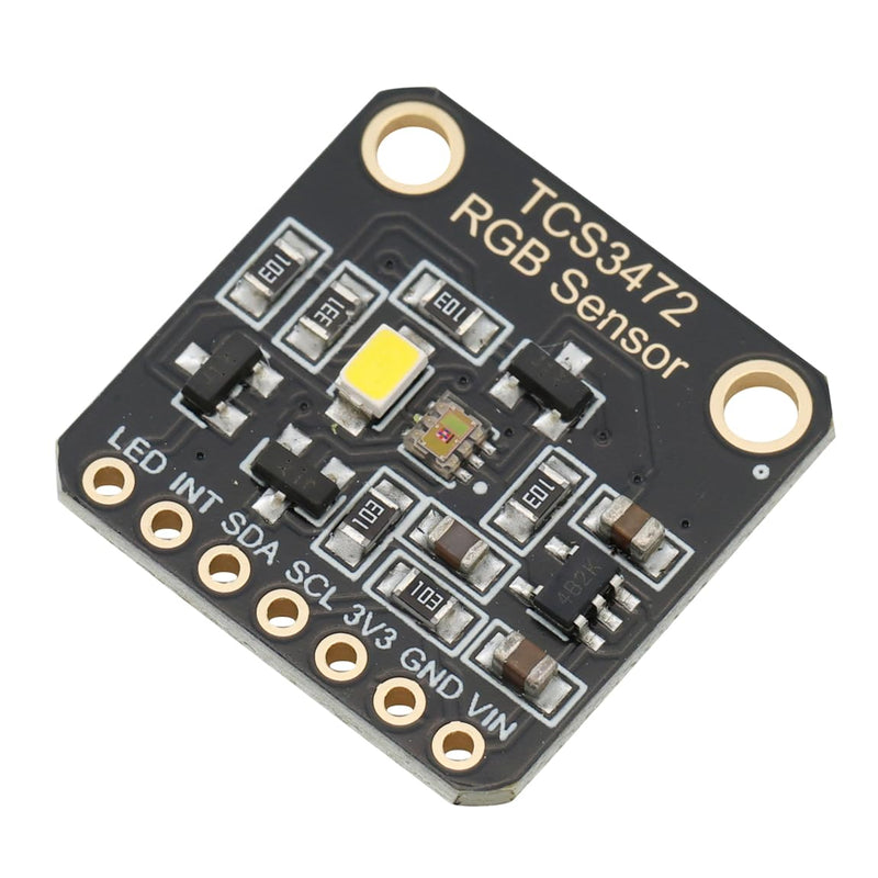 TCS34725 RGB Light Color Sensor Color Recognition Module 3.3 V/5 V with IR Filter IIC Accurate Color Measurement for Arduino (Pack of 2)