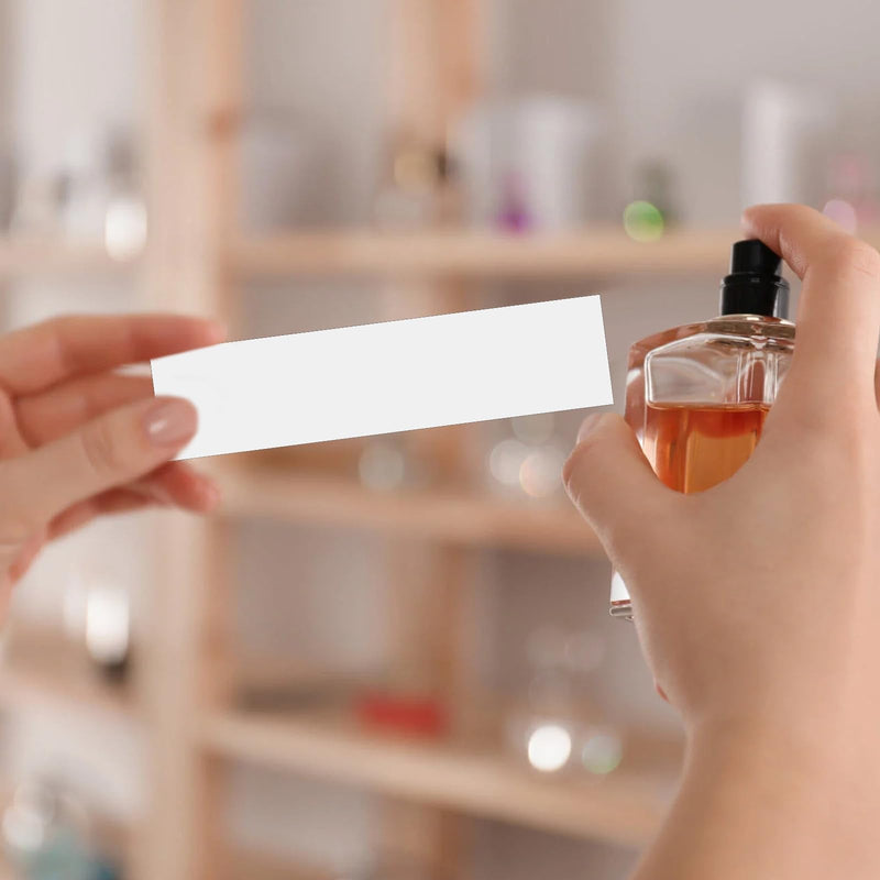 [Australia - AusPower] - Pack of 100 Perfume Test Strips Fragrance Tester Paper Disposable Aromatherapy Fragrance Tester Strips Test Essential Oils Fragrance Test Strips for Essential Instant Oil Fragrance Paper Tests 