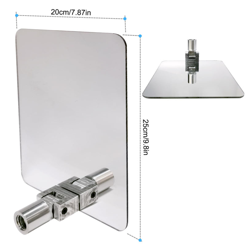 [Australia - AusPower] - Under Vehicle Inspection Security Mirror – Large Under Car Search Mirror Couple to 3/4-in Extendable Threaded Poles for Check on Checkpoints, Airports, Hotels, Clubs, Police Sheriff and Milita Base 