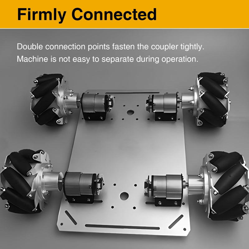 [Australia - AusPower] - 4Pcs 5mm Flange Coupling Connector, Rigid Shaft Axis Fittings, Electroplated & High Hardness Heat-Treated for DIY RC Model Motors 5mm 4Pcs 1 