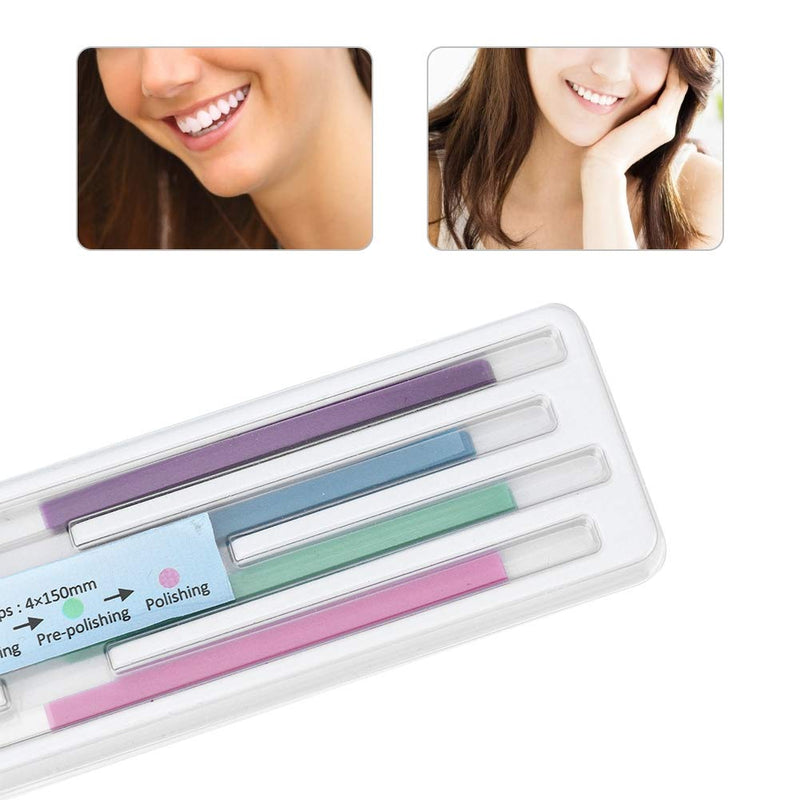 Nikou Tooth Sandpaper, Pack of 60 Dental Sandpaper Dental Sanding Strips Sanding Belts, Polishing Interdental Shiny Surface Contouring Tool for Polishing Teeth