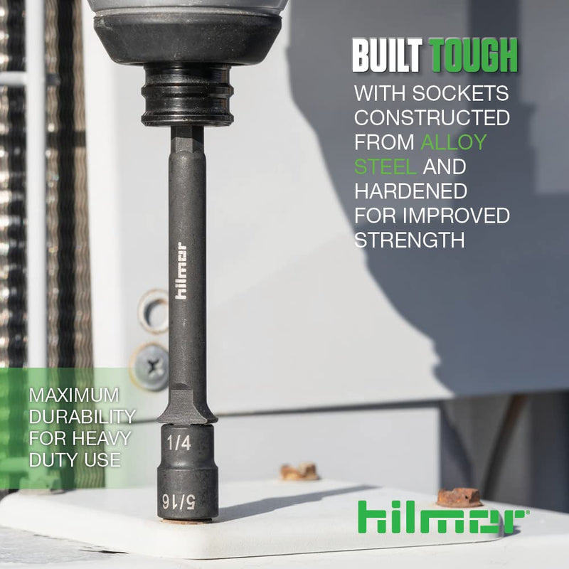 hilmor 4" 1/4 & 5/16 Reversible Magnetic Nut Driver, 3-Pack 4"