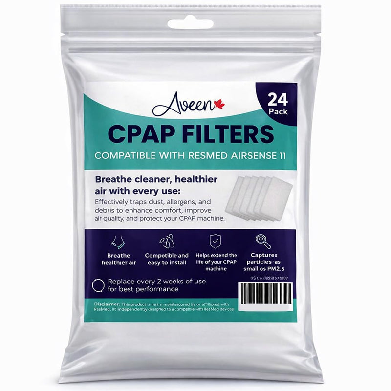 24 CPAP Machine Filters Compatible with AirSense 11 Enhance your CPAP experience with these high quality CPAP accessories An essential CPAP accessory.