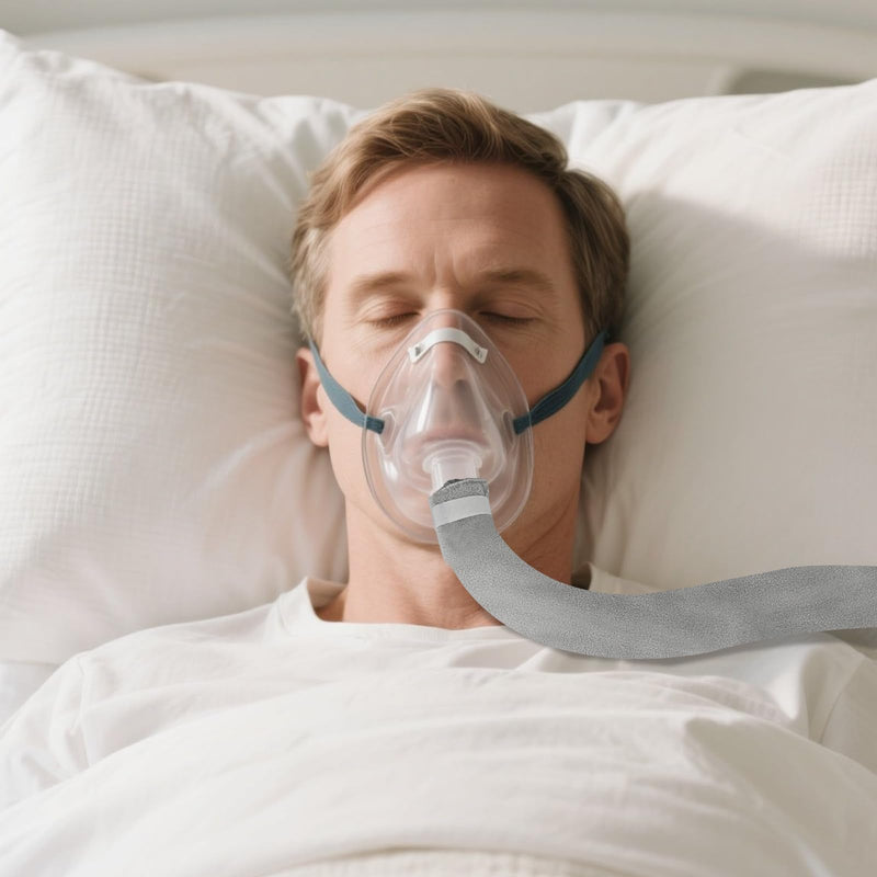Cpap hose cover, Cpap hose cover, 1.85 m long | Prevents condensation, quiet, no noise (grey) gray