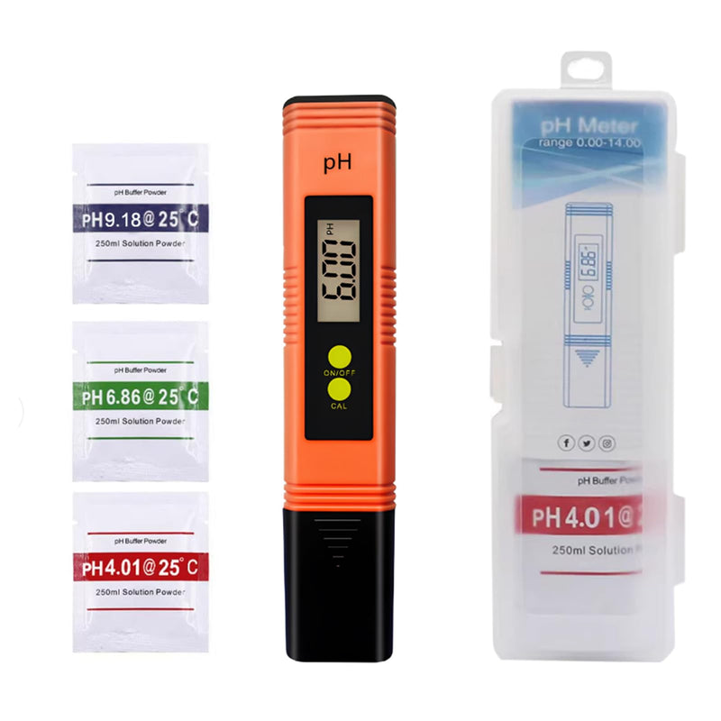 PH Messgerät Wasserqualitätstest Messgerät Digitaler PH mit Automatischer Kalibrierung und ±001 Genauigkeit für Trinkwasser Aquarium Pool Hydroponik Laboratories Agriculture Drinking Water