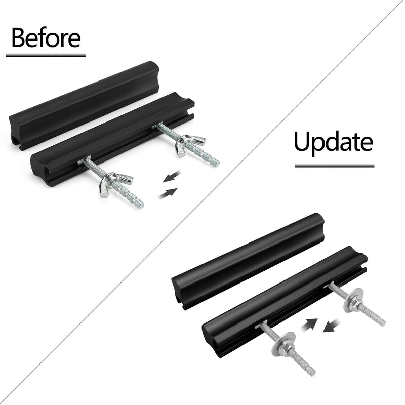 Peaha 10 Pack Adjustable Cabinet Drawer Pulls Overall Length 102mm(4inch) Matte Balck Drawer Handles Dresser Hardware for Cupboard 1"-4"(25mm-102mm) Black