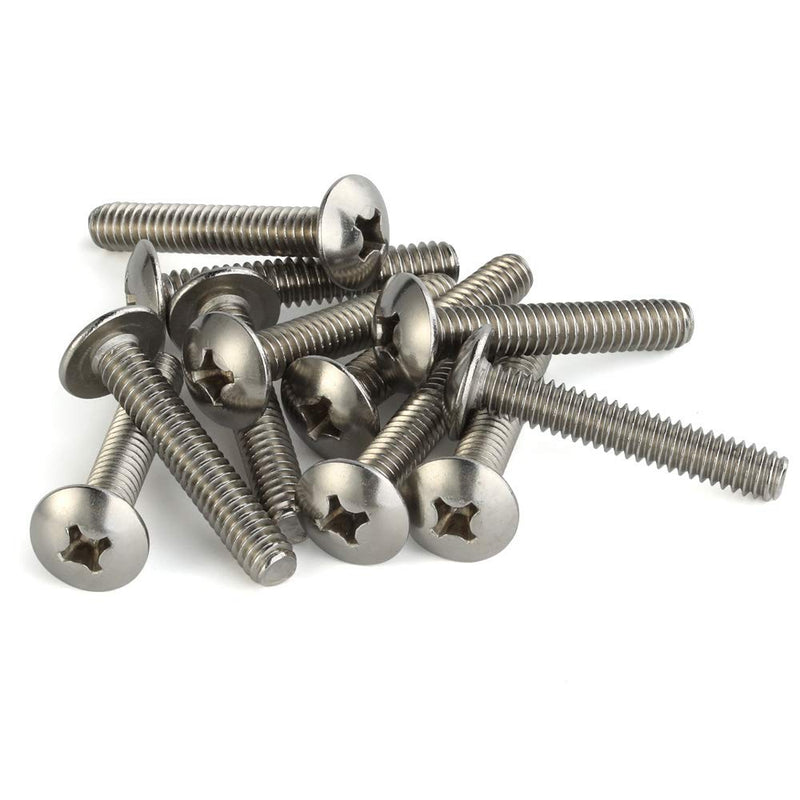 [Australia - AusPower] - 1/4-20 x 1-1/2" Truss Head Machine Screws, Full Thread, 18-8 Stainless Steel, Quantity 20 1/4-20 x 1-1/2" 