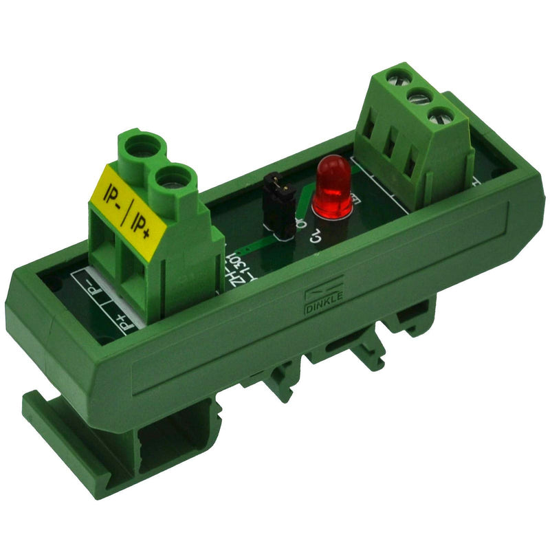 [Australia - AusPower] - Slim DIN Rail Mount AC/DC Current Sensor Module, Based on ACS712. (+/-20Amp) +/-20Amp 
