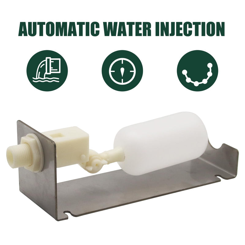 [Australia - AusPower] - Water Fountain Auto Fill System,Auto Water Leveler Float Valve Kit with Adjustable Arm for Outdoor Fountains,Ponds,Garden, Water Tank 