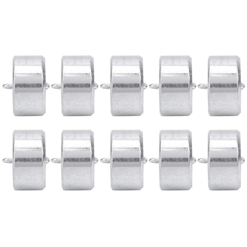 [Australia - AusPower] - Pack of 10 Double Hook Weights, Metal Weights with Hook and Ring Lever Principle, Physical Experimental Teaching Tool for General Science and Physical Laboratory Work, 50G 