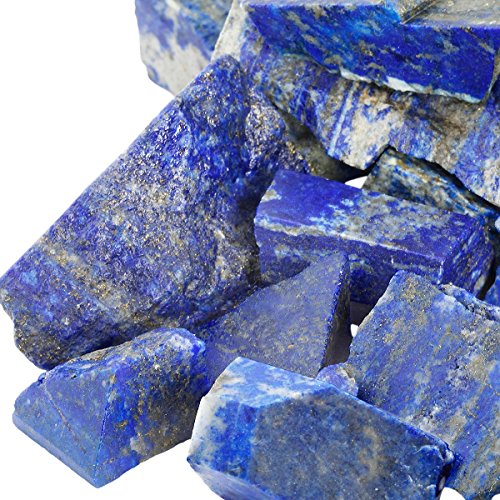 rockcloud 1 lb Natural Crystals Raw Stones for Home Decoration Deep Blue Lapis Lazuli