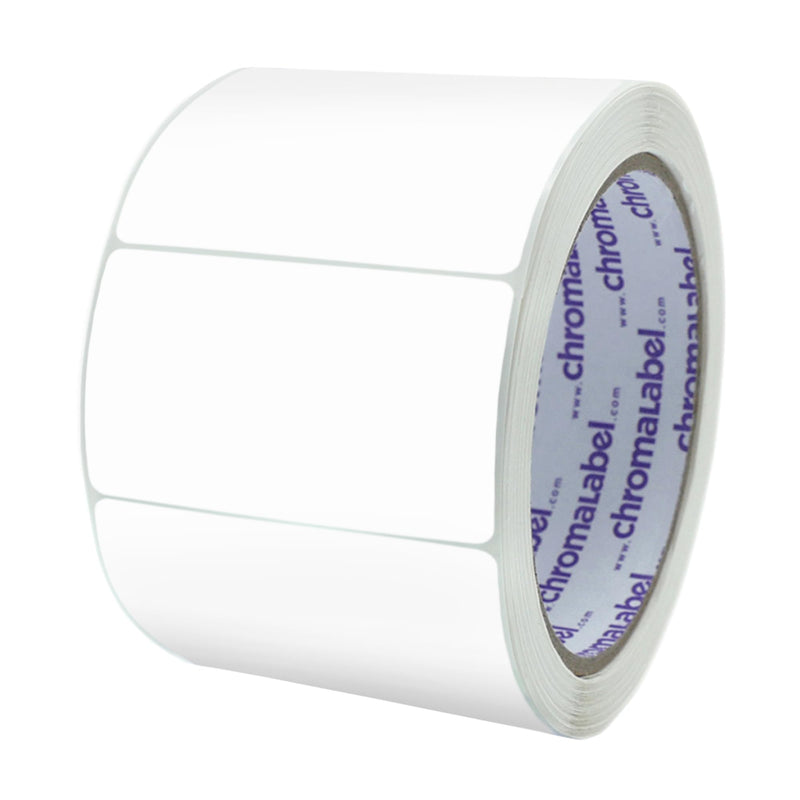ChromaLabel 2 x 3 inch Permanent Color Code Rectangle Labels, 250 Stickers per Roll, White