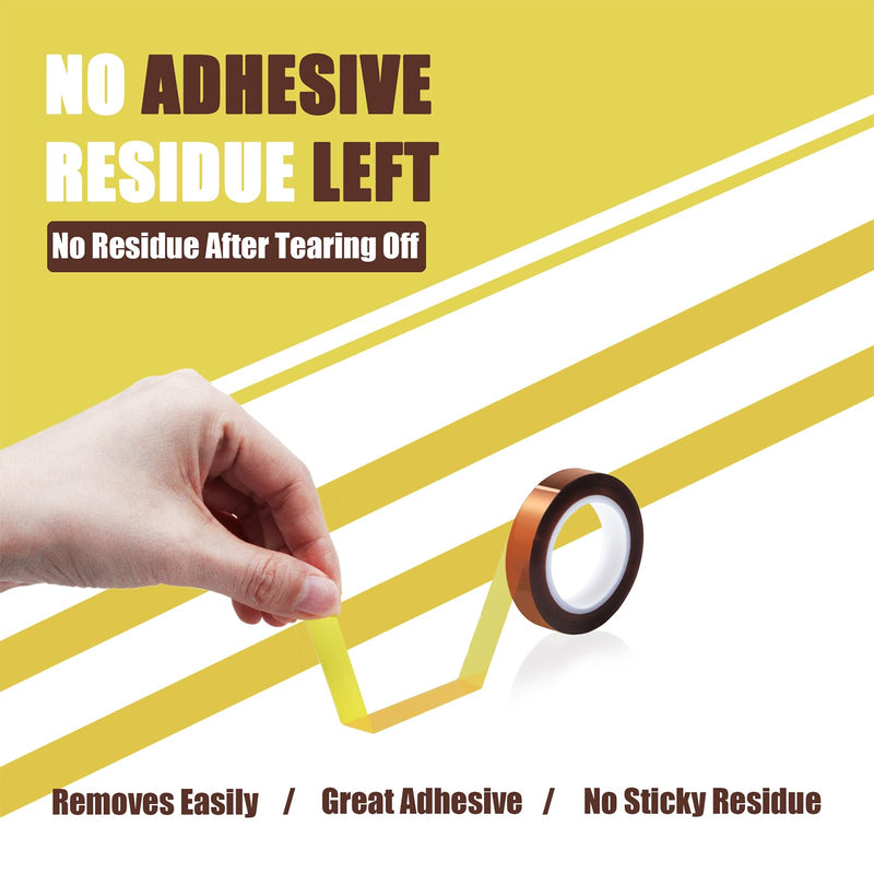 [Australia - AusPower] - 4 Rolls 10mm x16m(52FT) Heat Tape High Temperature Heat Resistant Tape Heat Transfer Tape for Heat Sublimation Press Vinyl,No Residue 