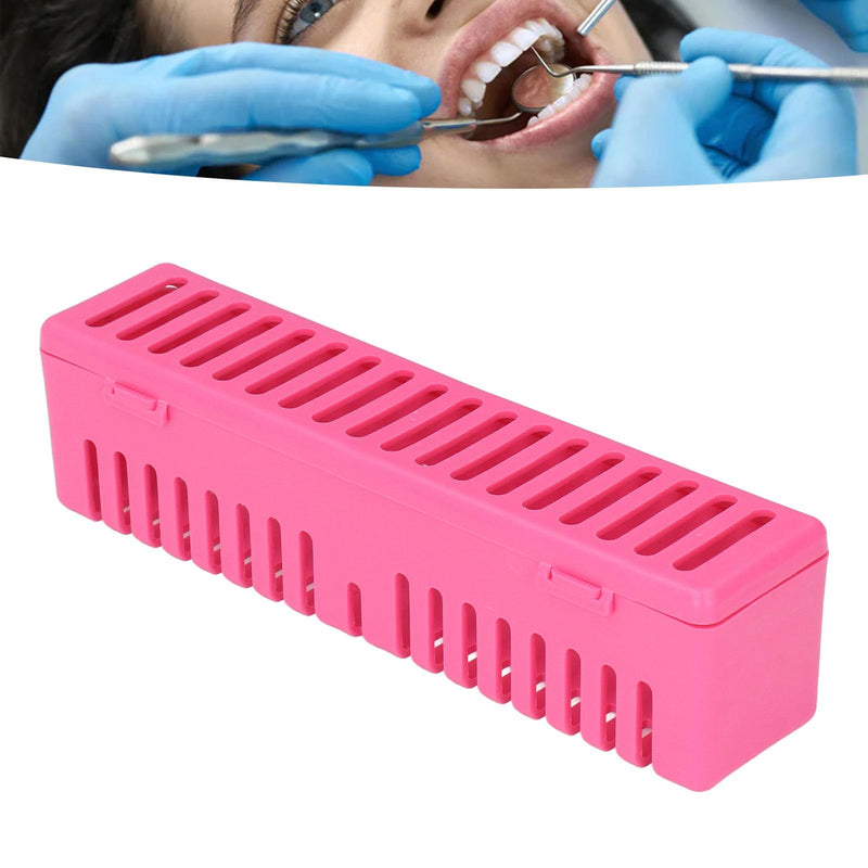 [Australia - AusPower] - Plastic Dental Autoclave Container, Dental Instrument Autoclave Box, Plastic Dental Box, Instrument Cleaning Container (pink) 