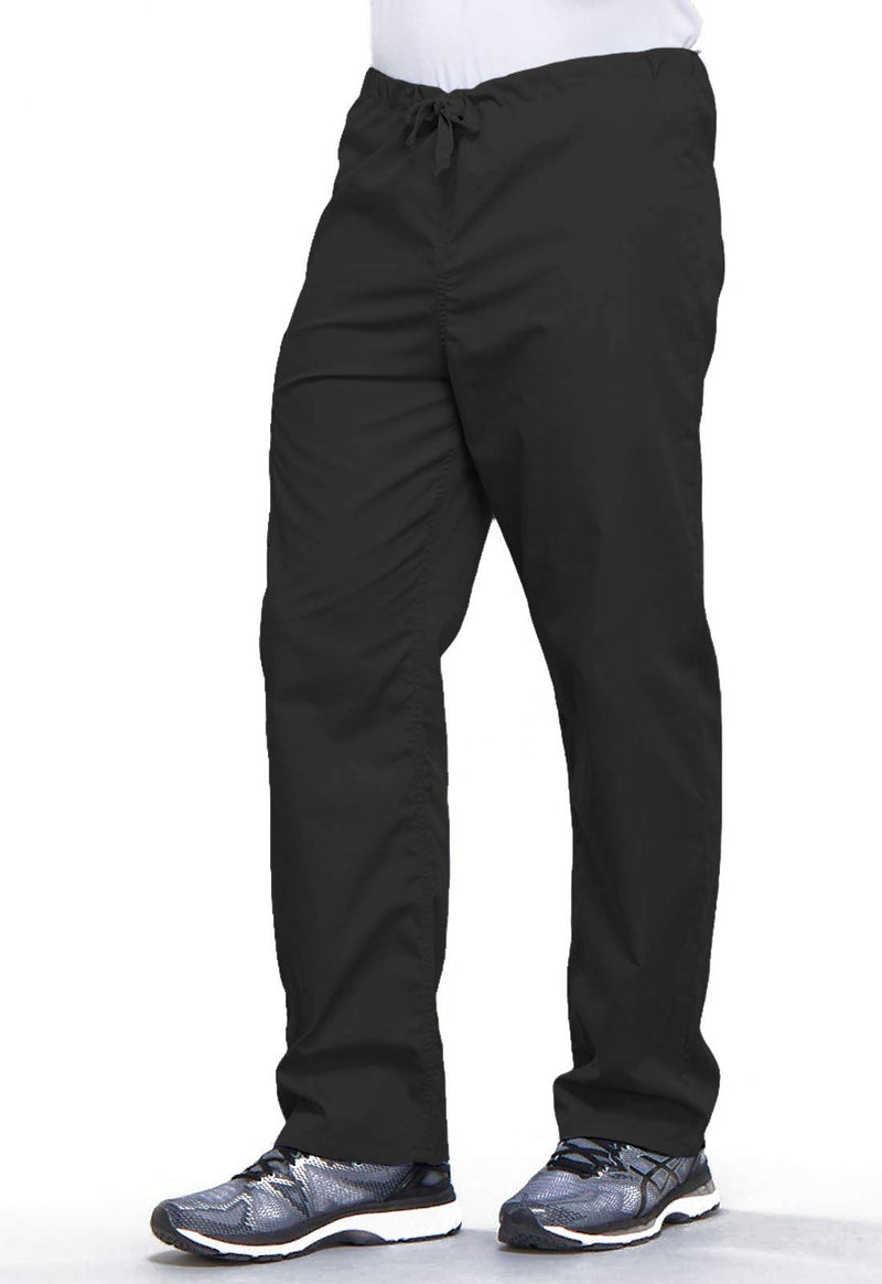 [Australia - AusPower] - Cherokee Cargo Pant for Men and Women with 3 Pockets Adjustable Webbed Drawstring 4100 Large Black 