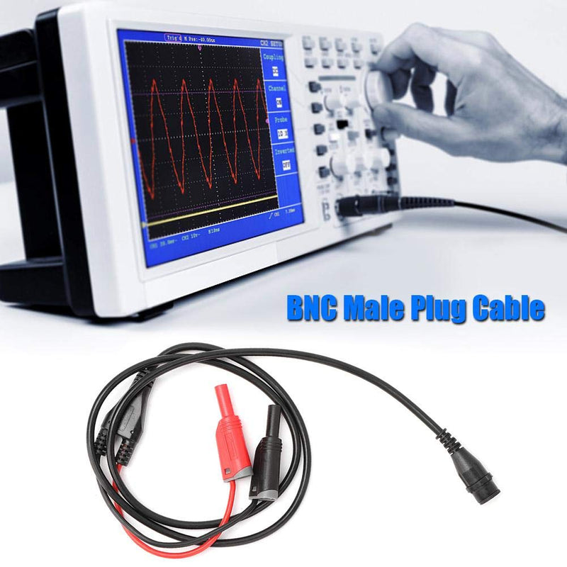 [Australia - AusPower] - Oumefar Professional BNC Male Plug to Safety Banana Plug Low Loss Coaxial Cable Test Connectors 100cm for Oscilloscope 