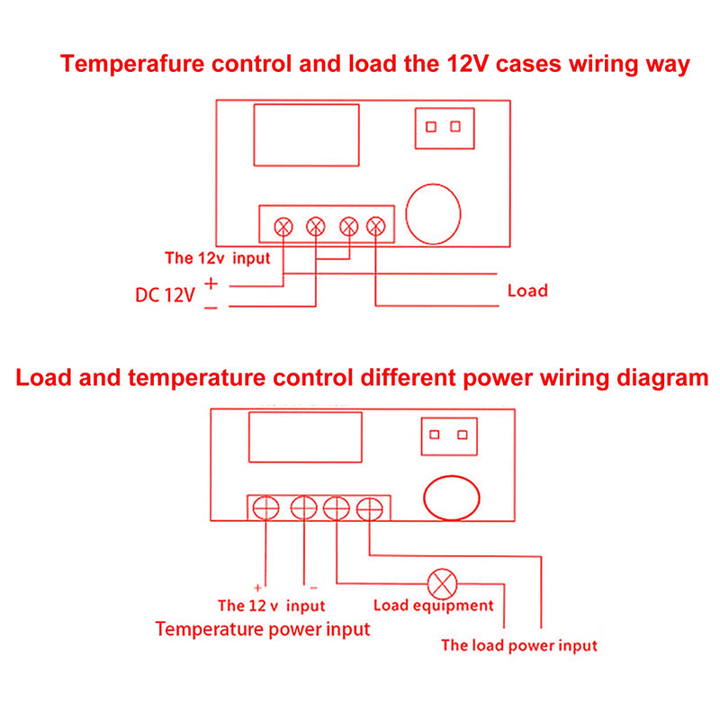 [Australia - AusPower] - 3PCS DC 12V Electronic Temperature Controller Programmable -50 to 110 Degree Celsius Heating/ Cooling Thermostat Control Switch Module NTC Waterproof Sensor Probe Dual Color LED Display Monitor 
