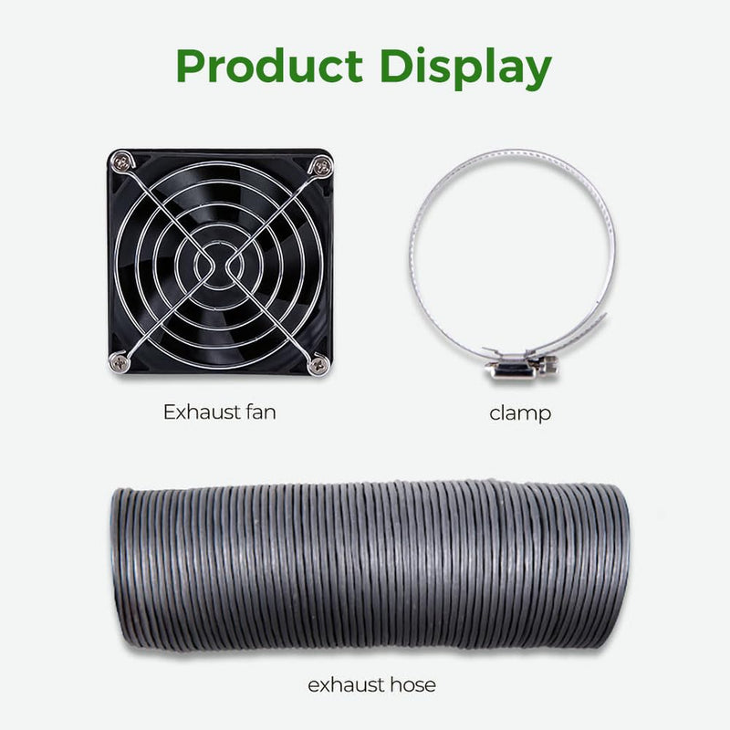 Creality Official Fume Extraction Kit, 4000 RPM High-Efficiency Ventilation Fan, Exhaust Smoke & Odors, Compatible for 3D Printer Enclosure with Fan Interface and Laser Engraver Enclosure
