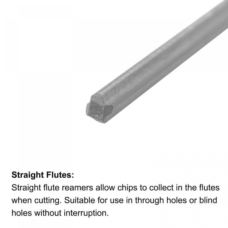 [Australia - AusPower] - sourcing map Reamer 1.5 mm C3/K10 Tungsten Carbide H7 Lathe 4 Straight Flutes Cutter 1.5mm 