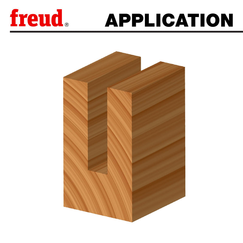 Freud Up Spiral Router Bit with Tico Hi-Density Carbide for Maximum Performance - Ideal for Cutting Parts & Grooves, 3/8" Diameter, 1/2" Shank, 1-1/4" Height, 24,000 RPM - 75-106