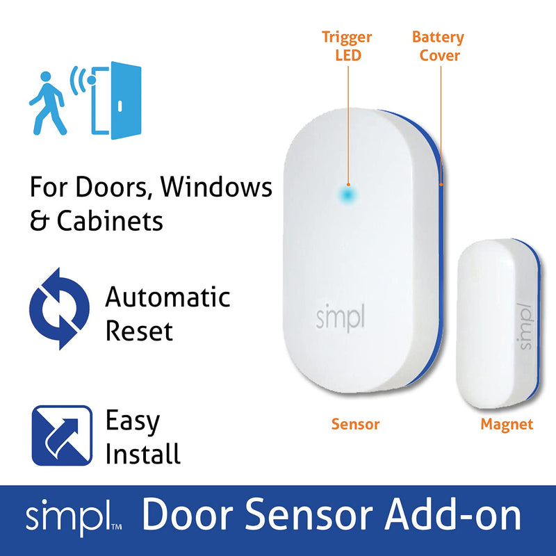 [Australia - AusPower] - SMPL Alerts Wireless & Wearable Alerts Pager, Elderly Assistance, Caregiver Paging System, Security/Motion Sensors, Senior & Kids Safety, Live Technical Support Pager + Door Sensor 
