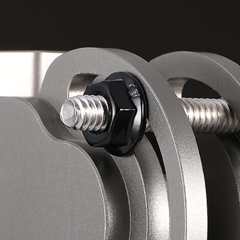 [Australia - AusPower] - 1/4-20 Serrated Flange Hex Lock Nuts 100Pcs 304 Stainless Steel 18-8, Full Thread, Hex Drive, Bright Finish, Black Oxide by SG TZH 100 1/4-20 