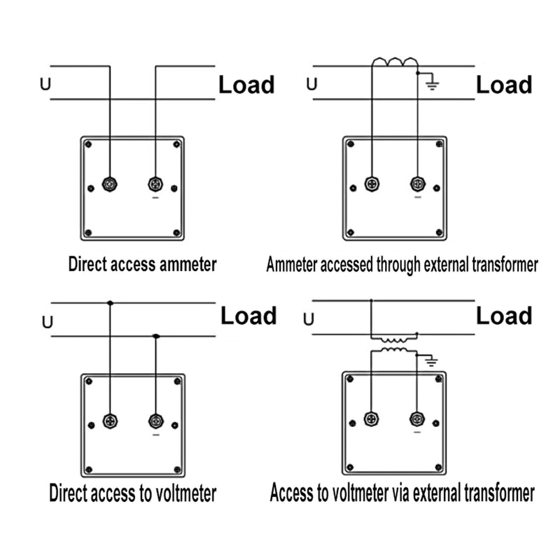 [Australia - AusPower] - Heschen DC 0-30V Class 2.0 Voltmeter, 70x60mm Panel Size, DH-670-DC30V, Voltage Tester 