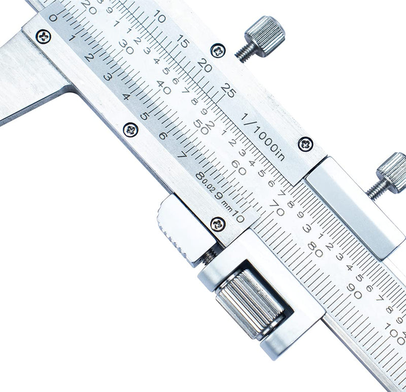 [Australia - AusPower] - Dasqua 1490-7005 0-150Mm / 0-6" Stainless Steel Vernier Caliper with Fine Adjust 