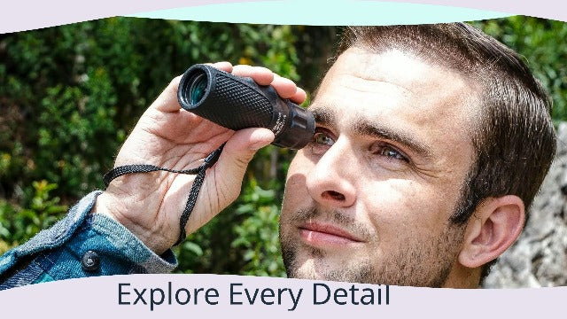 Barska Blackhawk Waterproof Monocular – Compact, Fogproof, Multi-Coated Optics, Slip-Resistant Grip for Birding, Hiking, Sports, Concerts & Outdoor Use 10x25