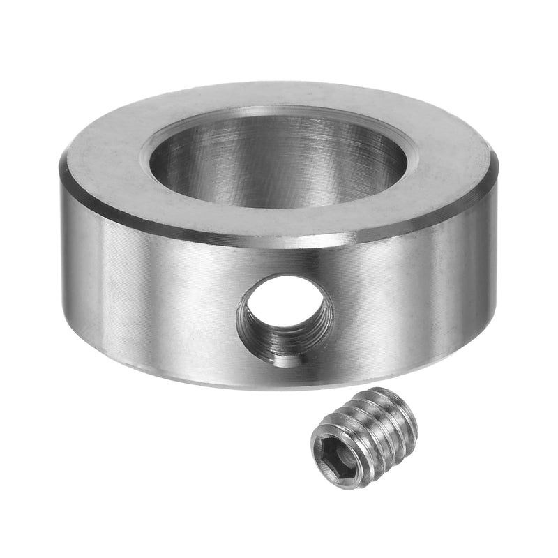 [Australia - AusPower] - uxcell 4pcs Set Screw Collars 7/8" Bore 304 Stainless Steel Shaft Collars, 1-1/2" OD, 9/16" Width Axle Collar Clamp for Linear Rod Shaft Guide 