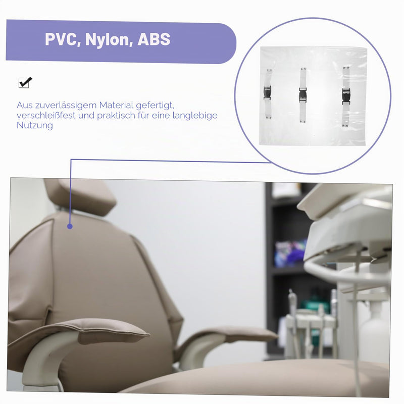 Transparent Dental Chair Foot Protection Cover 46 x 42 cm Washable Easy Care Foot Mat for Dental Chair Protection and Hygiene in the Treatment Chair