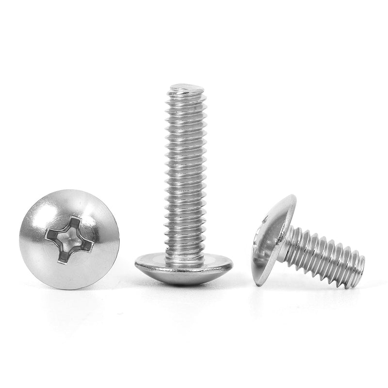 [Australia - AusPower] - 1/4"-20 x 1-1/2" Truss Head Bolts Machine Screws, Full Thread, 304 Stainless Steel, 25 PCS 1/4"-20 x 1-1/2" 