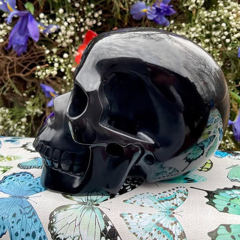 3 Inch Large Black Obsidian Skull