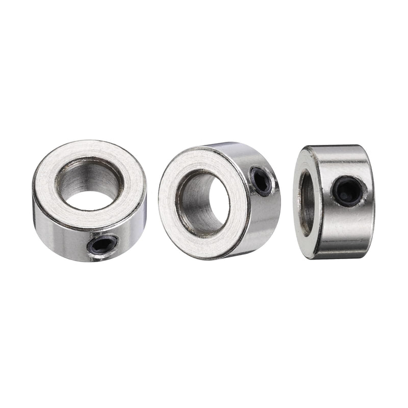[Australia - AusPower] - uxcell 10pcs 5mm Shaft Lock Collar T5 Lead Screw Lock Ring, Stainless Steel Set Screw Collars 