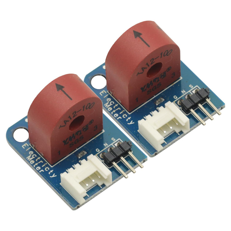 [Australia - AusPower] - 2Pcs Electricity Meter(Analog) AC Current Sensor Current Transformer 5A for Arduino TA12-100 AC 0-5A 3p/ 4p Interface transmitte 