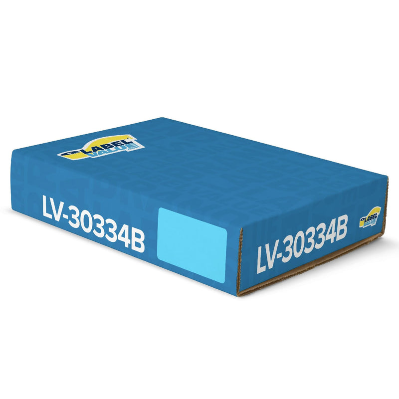 LabelValue LV-30334B 2-1/4" x 1-1/4" Blue Multipurpose Direct Thermal Labels Compatible with Dymo 450 Series and Earlier LabelWriter Printers - 1000 Labels Per Roll - 1 Roll